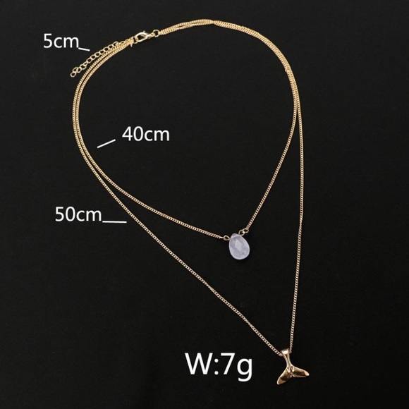 Choker Necklace Whale Crystal - Picture 4 of 5